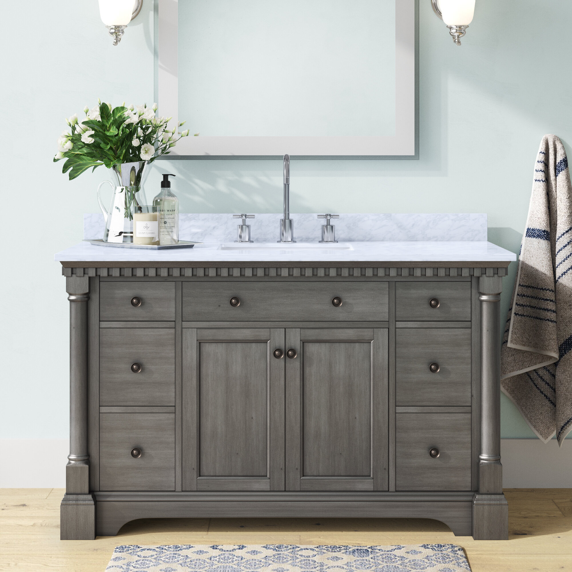 The Charm and Function of Stone Top Vanity Units Michaelcrosby